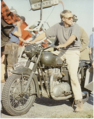 sur le tournage de la grande évasion